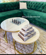 white nest coffee table