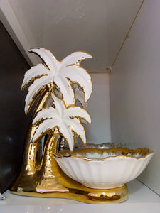 White Gold palm Decor
