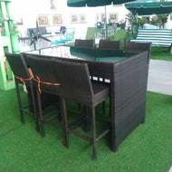 Bar stool outdoor Rattan chairs with Table