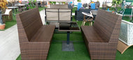 High back outdoor Rattan chairs 
