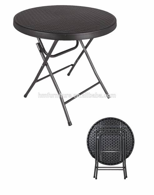 Rattan Plastic Folding Patio Table Plastic Folding Table And Chairs Set  Rattan Style Patio Furniture