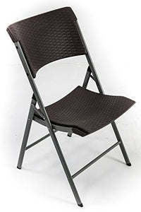 Black foldable plastic chair