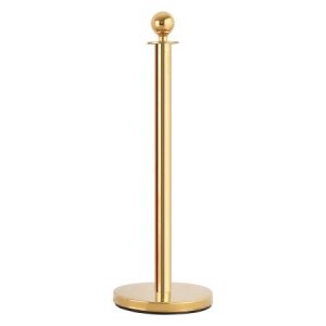 Gold single stainless Crowd Control Barrier pole