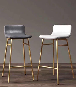 Leather gold Bar stools