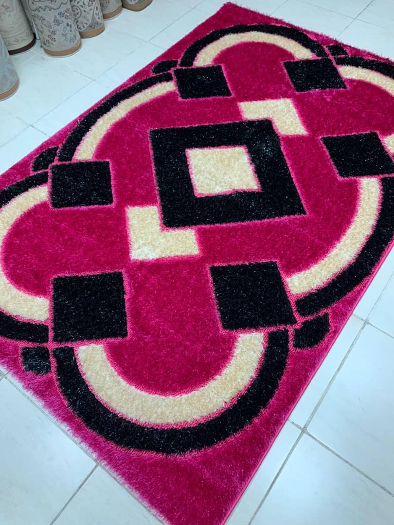 coloured decorative center rug