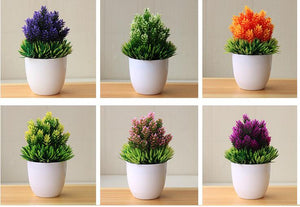 mini potted artificial table plant