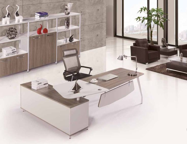 modern L shape executive desk