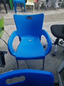 Different colour Plastic outdoor chair