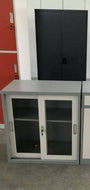 Small Double Glass Door Cabinet