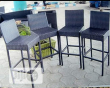 Load image into Gallery viewer, Bar stool outdoor Rattan chairs with Table

