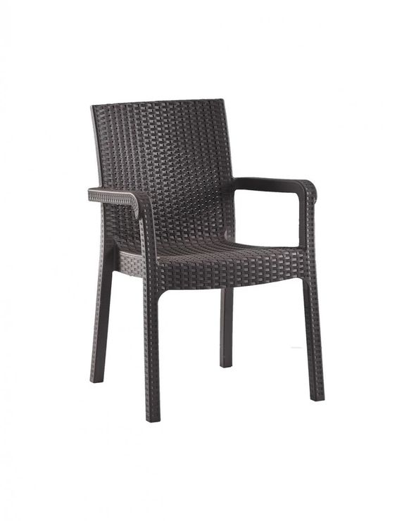 Plastic Rattan-look Outdoor Chair