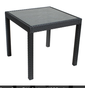 rattan outdoor table