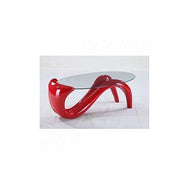 Unique Red Oval Center/coffe table