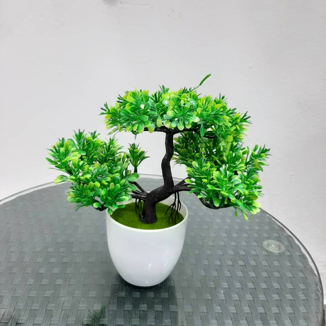 Small potted artificial plant tree
