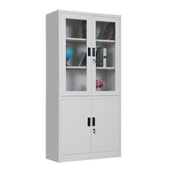 steel file glass cabinet
