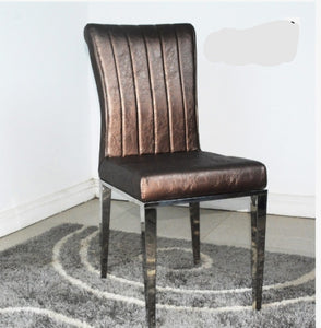 Tuft leather Dining Table Chair