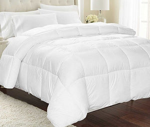 White Cotton Bed Sheet and Duvet Comforter