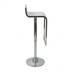 White chrome bar stool