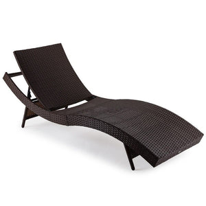Wicker Pool Outdoor Sun Lounger Bed
