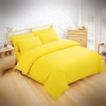 yellow bed sheet duvet set